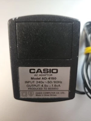 GENUINE CASIO AC ADAPTOR MODEL AD-4150 - 4.5V 1.8VA COMPUTER MAINS ADAPTER PLUG - Image 1 of 3