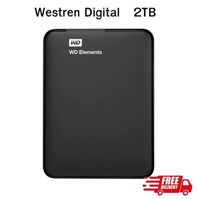 WD External HDD 2tb  Hard Disk Portable Hard Drive External USB3.0 2.5'' - Image 1 of 4