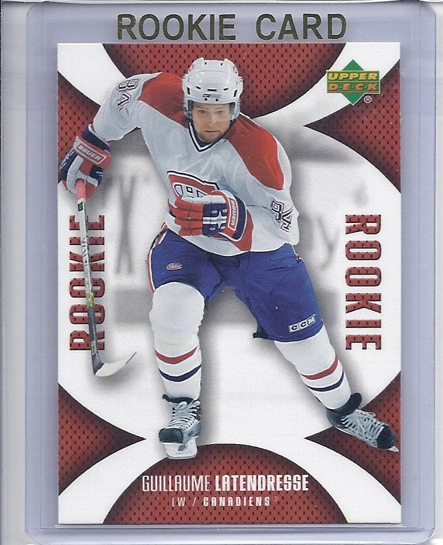 2006-07 UPPER DECK MINI JERSEY GUILLAUME LATENDRESSE RC - Image 1 of 1