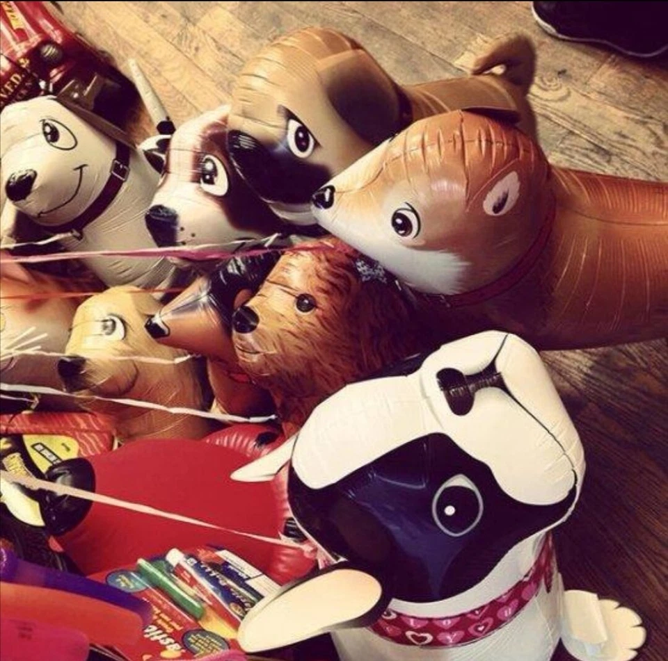 Walking Dog Helium Balloon - Kids Birthday Party, Decorations, Theme Party - Image 1 of 1