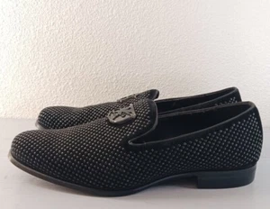 Stacy Adams Herren Schuhe Swagger Nieten Slipper Schwarz 25228-001 Größe 11 - Bild 1 von 10