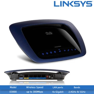 Refurbished Linksys E3000 Dual-Band Wireless-N Wi-Fi Router - 2.4GHz & 5GHz - Picture 1 of 3