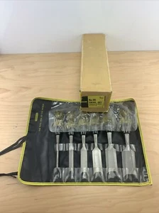No.66 Stanley No.60 Six Piece Chisel Set In Tool Pouch And Box 1/4'' To 1-1/2'' - Picture 1 of 12