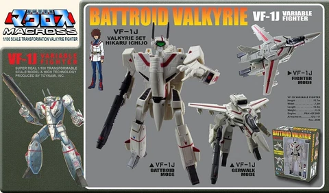 Macross Robotech VF-1J Valkyrie Hikaru Ichijo(RICK HUNTER) 1/100 Action Figure Cover