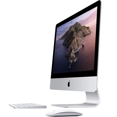 Apple iMac  21.5in Intel Core i5 2.3GHz 8GB Memory 256GB SSD Silver MHK03LL/A - Image 1 of 4