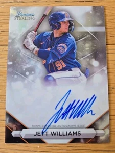 2023 Bowman Sterling - Prospect Autographs #PA-JW Jett Williams (AU, RC) - Picture 1 of 2