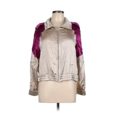 Adriana Iglesias Silk Bomber Jacket L NWT - Image 1 of 4