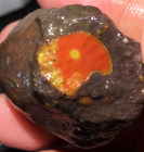 Rare Natural Warring States Red Agate Rough Geode Quartz Crystal Specimen 42G