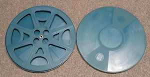 Lot of 3 TUSCAN 2200 ft 16mm FILM TAKE-UP REELS + CANISTERS . 3 REELS +3 CANS. - Picture 1 of 12