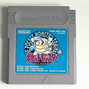 Pokemon Blue Version Blastoise Nintendo Game Boy Cartridge Only Battery replaced - Picture 1 of 3