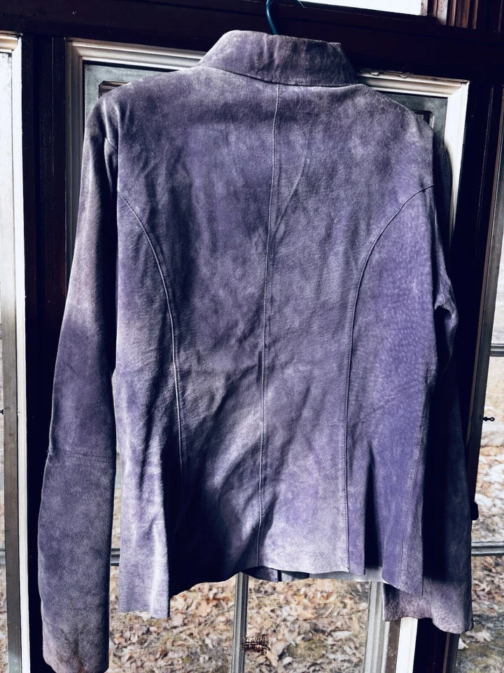 camisa de cuero gamuza lavanda Foto 1 de 4