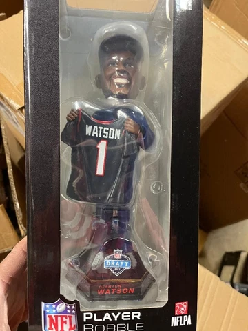 Deshaun Watson Houston Texans Clemson Tigers 2017 Draft Day Bobblehead Browns Cover