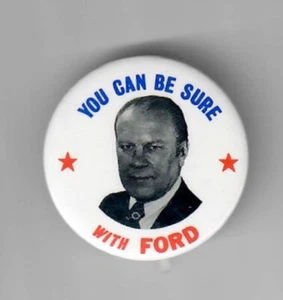 Botón de campaña presidencial del presidente Gerald Ford de 1976 violonchelo de 1,5" - Imagen 1 de 1