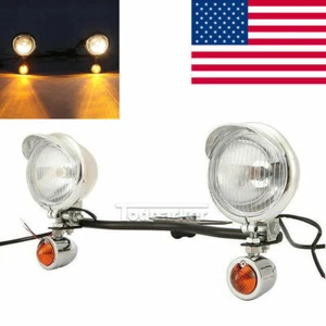 Turn Signal Driving Passing Spot Light Bar for Suzuki Boulevard C109R C50 C90 - Picture 1 of 10