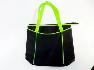 Bolso de mano refrigerador no tejido, bolsa interior forrada de tela de aluminio, bolsillo exterior antideslizante, #TB1090 - Imagen 1 de 11