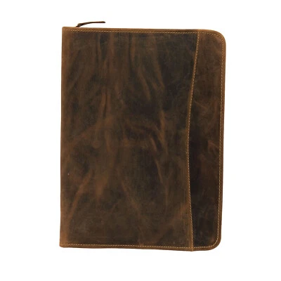 Greenburry Vintage 1721A-25 Leder Konferenzmappe Dokumentenmappe Schreibmappe