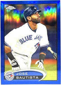 2012 Topps Chrome - Jose Bautista - True Blue Refractor /199 - Color Match Read - Picture 1 of 2