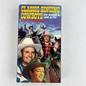Roy Rogers & Gene Autry Classic Singing Cowboys Six Movies On One VHS Video Tape - Picture 1 of 2
