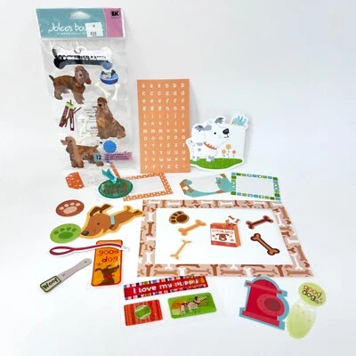 Jolee's Cocker Spaniel Stickers 3D New Scrapbook Paper Dog Tag Bones Frame NEW - Image 1 of 4