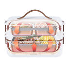 Electric Lunch Box Portable Handle 0.8L Capacity Double Layer 20 Minutes Rapi SD