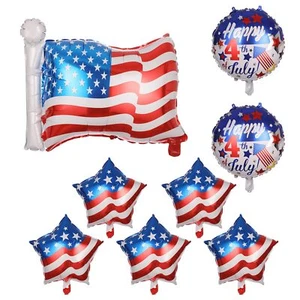 4th of July Balloons, Premium, Independence Day, Easy Inflate, Reusable 8 Pack - Picture 1 of 7