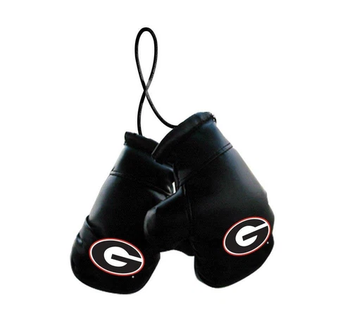 Georgia Bulldogs Mini Boxing Glove Set [NEW] NCAA Hang MMA Fight Car Truck Cover