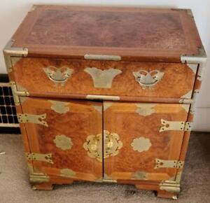 Beautiful Vintage Solid Wood Storage Cabinet - VGC - ASIAN INFLUENCED DESIGN