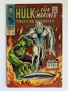 TALES TO ASTONISH #93 5.0 VG/FN 1967 SILVER SURFER CROSSOVER MARVEL COMICS - Picture 1 of 16