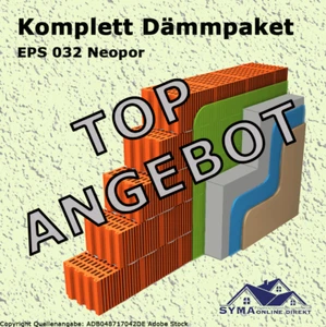 190m² Komplett Paket 40mm WDVS Fassadendämmung NEOPOR EPS 032 - Bild 1 von 14