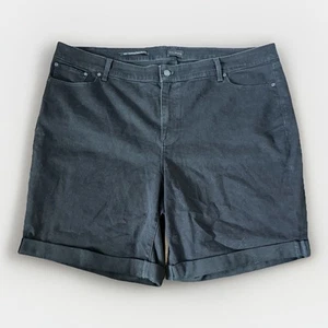 Talbots schwarze Shorts Girlfriend Jeansshorts 9” Damengröße 22W - Bild 1 von 4