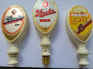Stroh's Beer Tap Handle Set of 3 Vintage  ( Look At Pictures Closely USED  ) - Picture 1 of 2