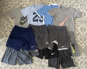 Lot of 12 Boys Nike Shorts Shirts Size 7 Small Adidas Dri Fit Hurley Athletic Te - Picture 1 of 13