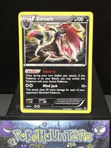 Pokemon Card Zoroark 91/162 Promo Cosmos Holo Rare XY Breakthrough HD SWIRL LP - Picture 1 of 3