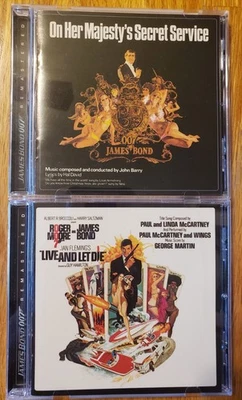 2 BOND CDs, On Her Majesty's Secret Service, Live And Let Die Barry EXPANDED CDs - Image 1 of 4