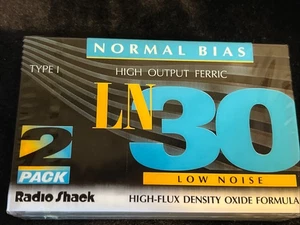 Radio Shack Blank Audio Cassette 30 Min NEW Low Noise High Flux Output Type 1 - Picture 1 of 12