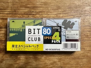 TDK BIT CLUB Minidiscs Ultra-Rare Street Scenes Sealed MD-BC80SPX4S *US Shipper* - Bild 1 von 3