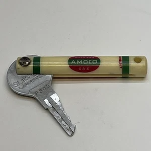 Llavero plegable años 50 Amoco Todd Avenue Service Station Ellwood City PA - Imagen 1 de 5