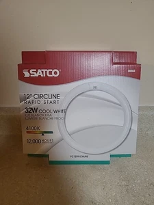 Satco S6503 4100K 32W 4 Pin T9 12" Circline Lamp, Cool White - Picture 1 of 4