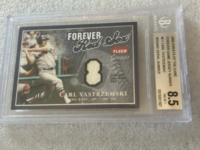 Carl Yastrzemski 2004 Fleer Greats of the Game Forever Red Sox  Jersey - Image 1 of 3
