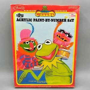 Muppets Paint By Number Set by Avalon Dr Teeth Kermit Animal Sealed PBN - Picture 1 of 8