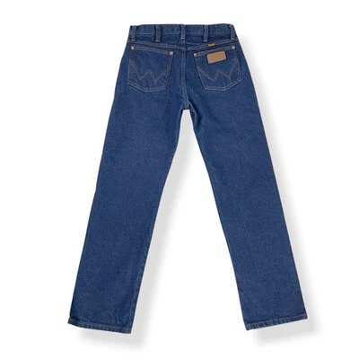 Jeans Wrangler masculino 31x30 (ACTUAL 30x30) azul reto jeans ocidental 13MWZ - Imagem 1 de 4