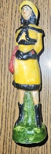Vintage Cowgirl Frontier Ceramic(?) 4.5" Figure - Picture 1 of 2