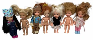 LOTE de 7 Muñecas Barbie Kelly De Colección Club Lil Friends Tommy Pecas Pelo Rojo - Imagen 1 de 6