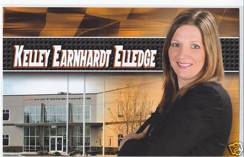 2008 KELLEY EARNHARDT ELLEDGE "JR MOTORSPORTS" NASCAR POSTCARD Cover