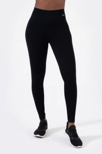NUEVO CON ETIQUETAS $98 Leggings Nux Recién Acuñados Negros Talla M Patrón Texturizado Compresión Ligera - Imagen 1 de 13