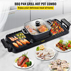 VEVOR Electric 2in1 Hot Pot BBQ Grill Oven Smokeless BBQ Pan Home DIY 2400W