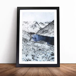 Tryfan Mountain in Snowdonia Wales Framed Canvas Wall Art Print Poster Picture - Foto 1 di 9