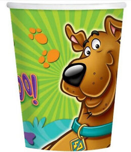 SCOOBY DOO Where are you birthday party supplies HOT/COLD CUPS 8pcs 9 ounces dog