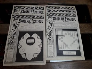5Nos ANCIENS JOURNAUX LA BRODERIE PRATIQUE DE LYON 1933 OLD EMBROIDERY PATTERNS - Imagen 1 de 10