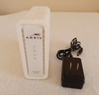 ARRIS SURFboard SB6183 Cable Modem DOCSIS 3.0 16x4 White with Power Adapter - Image 1 of 4